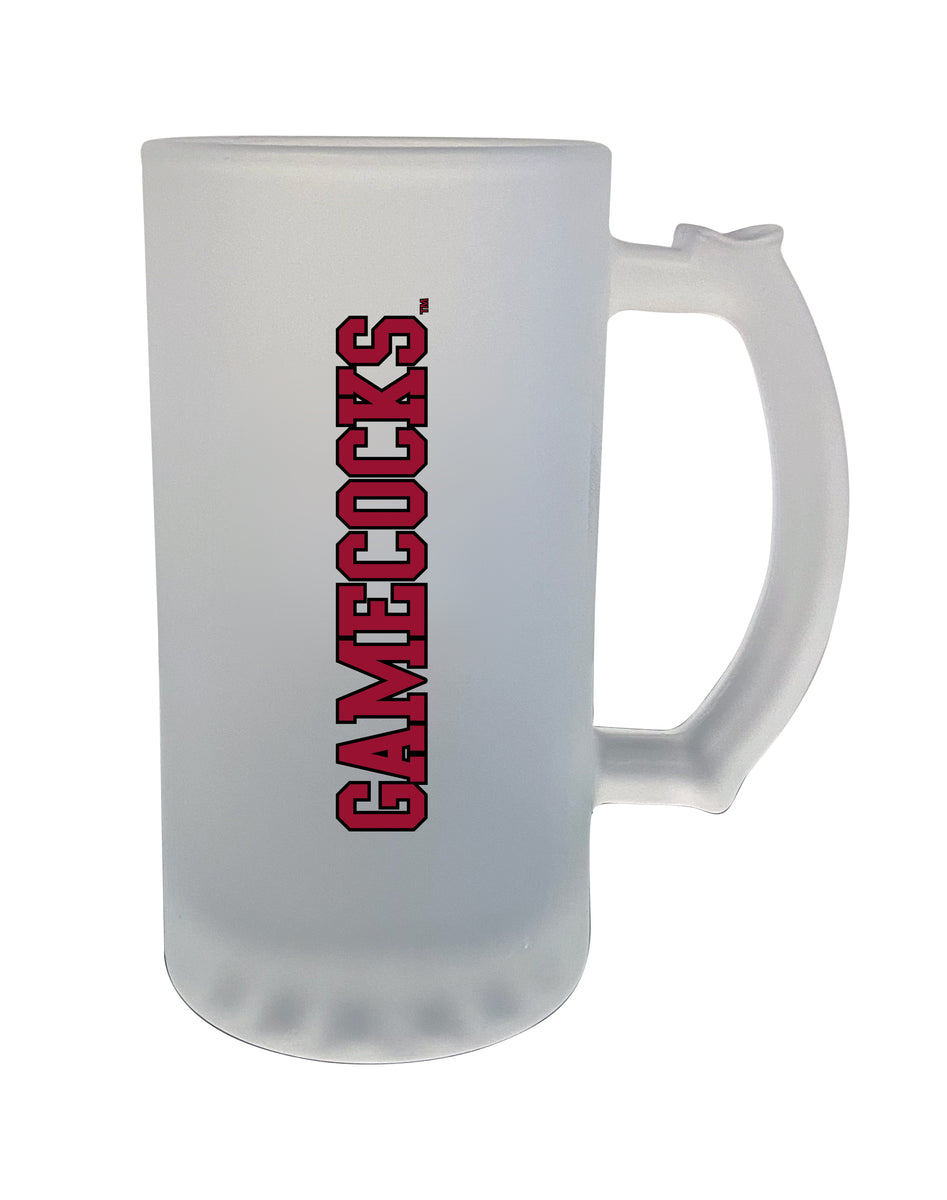 South Carolina 16oz. Frosted Glass Mug Primary Logo The Fanatic Group