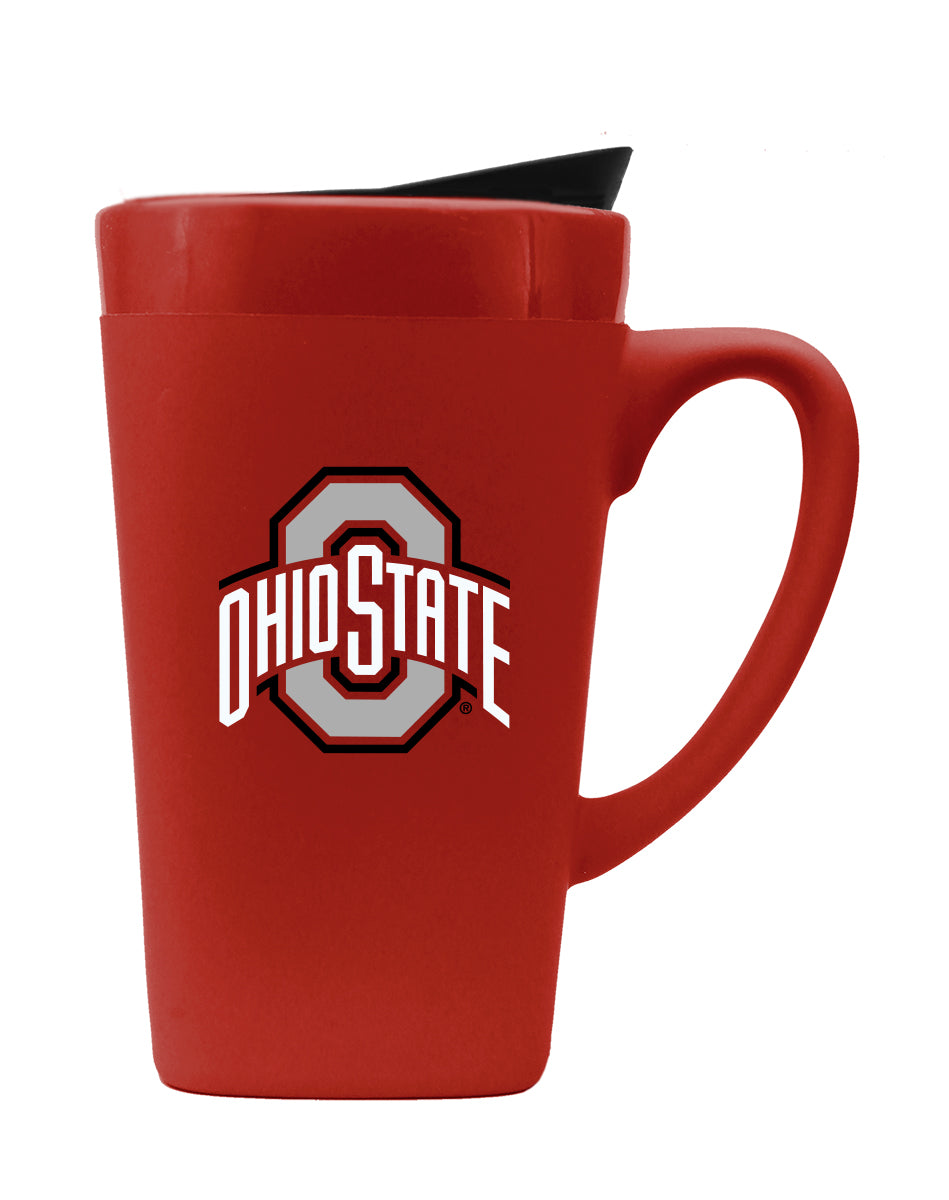 Ohio State 16oz. Soft Touch Ceramic Travel Mug - Primary Logo – The Fanatic  Group