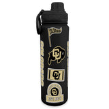 Sticker Style Wrap 24oz. Stainless Steel Collegiate Water Bottle