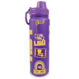 Louisiana State University 24oz. Stainless Steel Bottle - Sticker Style Wrap