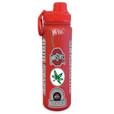 Sticker Style Wrap 24oz. Stainless Steel Collegiate Water Bottle