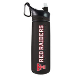 Texas Tech 24oz. Frosted Sport Bottle - Primary Logo & Mascot Wordmark
