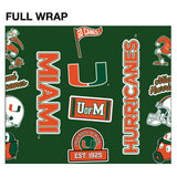 University of Miami 24oz. Stainless Steel Bottle - Sticker Style Wrap