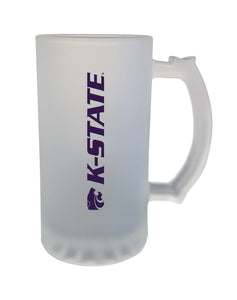 Kansas State 16oz. Frosted Glass Mug - Primary Logo