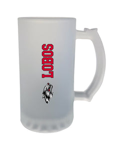 New Mexico 16oz. Frosted Glass Mug - Primary Logo