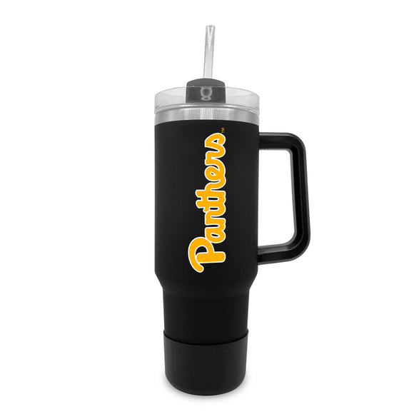 Pittsburgh 40oz. Tumble with Handle and Straw - Primary Logo