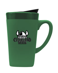Cleveland State 16oz. Soft Touch Ceramic Travel Mug - Primary Logo
