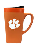 Clemson University 16oz. Soft Touch Ceramic Travel Mug - Primary Logo