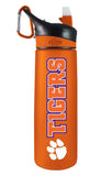 Clemson University 24oz. Frosted Sport Bottle - Primary Logo & Mascot Wordmark