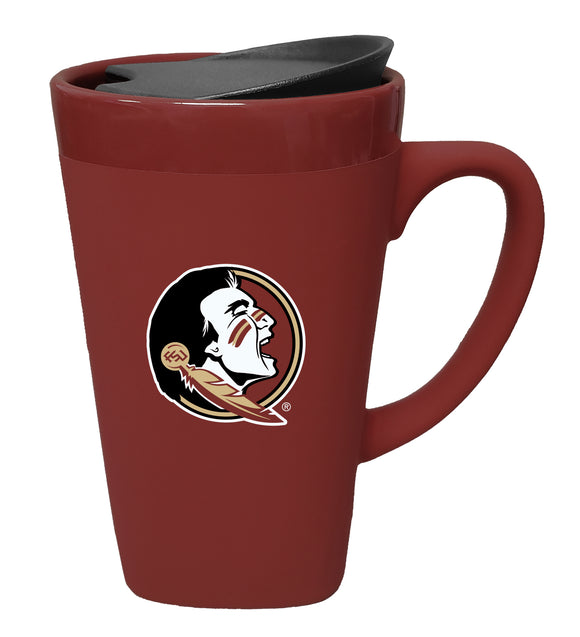 Florida State University 16oz. Soft Touch Ceramic Travel Mug - Primary Logo