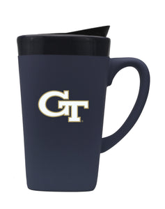 Georgia Tech 16oz. Soft Touch Ceramic Travel Mug - Primary Logo