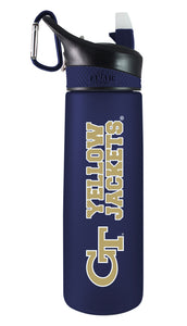 Georgia Tech 24oz. Frosted Sport Bottle - Primary Logo & Mascot Name