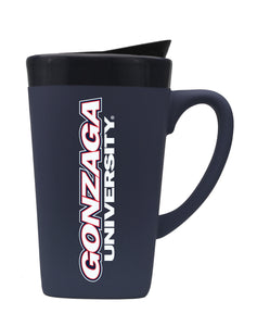 Gonzaga 16oz. Soft Touch Ceramic Travel Mug - Wordmark