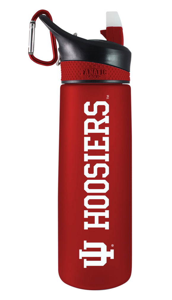 Indiana 24oz. Frosted Sport Bottle - Primary Logo & Mascot Wordmark