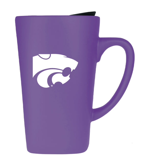 Kansas State 16oz. Soft Touch Ceramic Travel Mug - Primary Logo