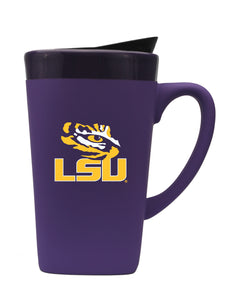 Louisiana State University 16oz. Soft Touch Ceramic Travel Mug - Secondary Logo
