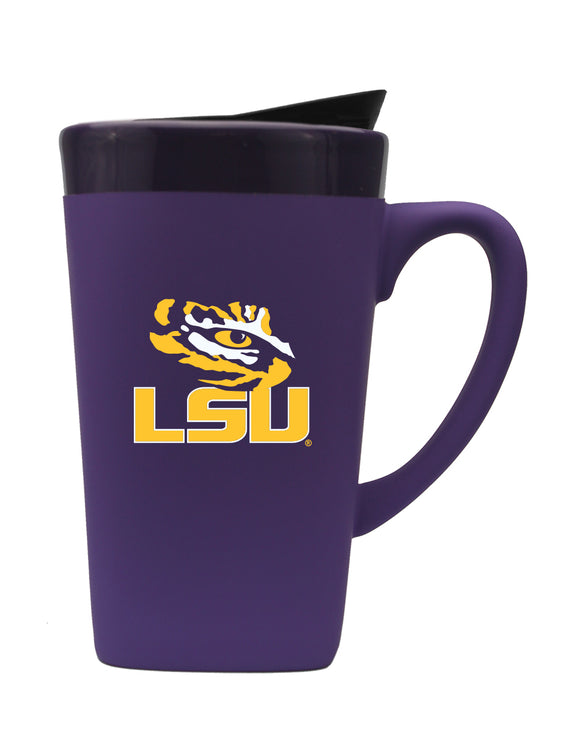 Louisiana State University 16oz. Soft Touch Ceramic Travel Mug - Secondary Logo