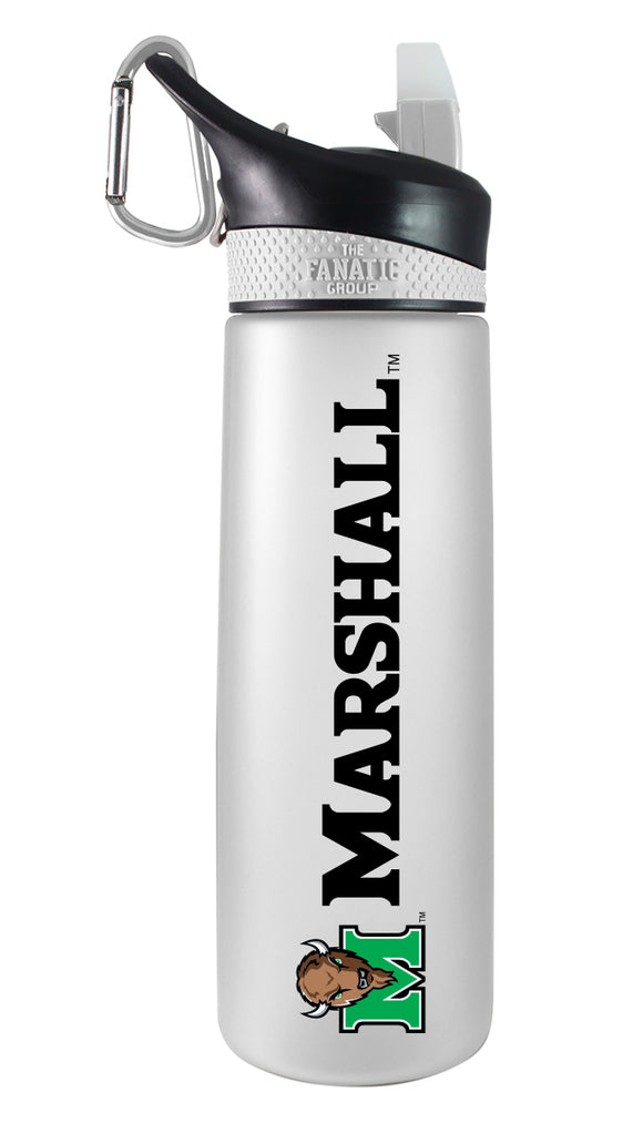 Marshall 24oz. Frosted Sport Bottle - Mascot Logo & Wordmark