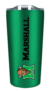 Marshall 18oz. Soft Touch Tumbler - Mascot Logo & Wordmark