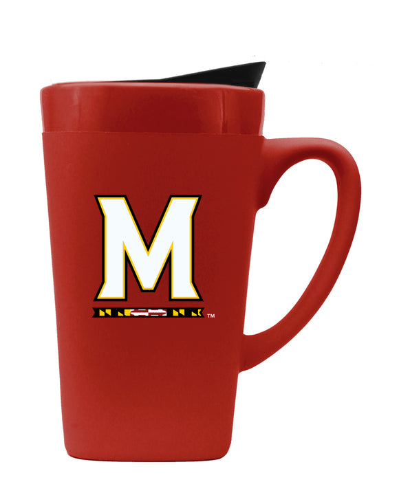 Maryland 16oz. Soft Touch Ceramic Travel Mug - Primary Logo