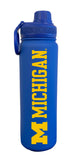 University of Michigan 24oz. Stainless Steel Bottle - Primary Logo & Wordmark