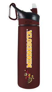 Minnesota  24oz. Frosted Sport Bottle - Mascot Logo & Short School Name