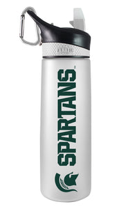 Michigan State 24oz. Frosted Sport Bottle - Primary Logo & Mascot Wordmark