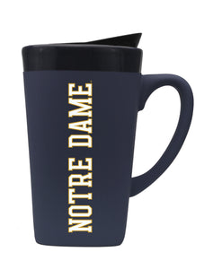 University of Notre Dame 16oz. Soft Touch Ceramic Travel Mug - Wordmark