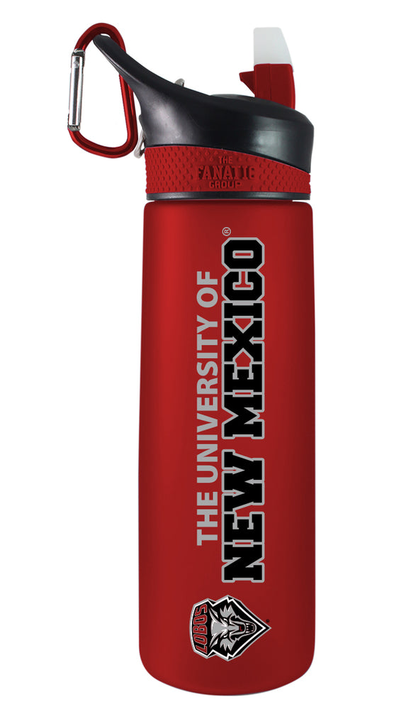 New Mexico 24oz. Frosted Sport Bottle - Primary Logo & Full School Name