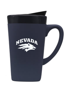 Nevada Reno 16oz. Soft Touch Ceramic Travel Mug - Primary Logo
