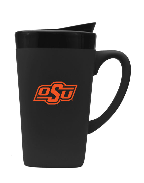 Oklahoma   16oz. Soft Touch Ceramic Travel Mug - Primary Logo