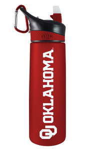 Oklahoma   24oz. Frosted Sport Bottle - Primary Logo & Wordmark