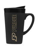 Purdue 16oz. Soft Touch Ceramic Travel Mug - Primary Logo & Wordmark
