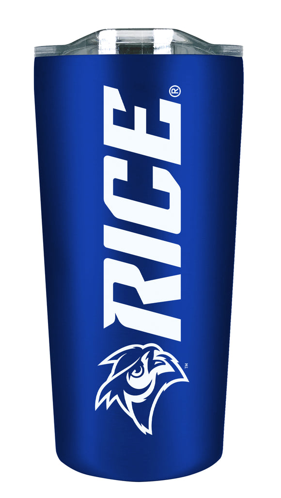 Rice University 18oz. Soft Touch Tumbler - Mascot Logo & Wordmark