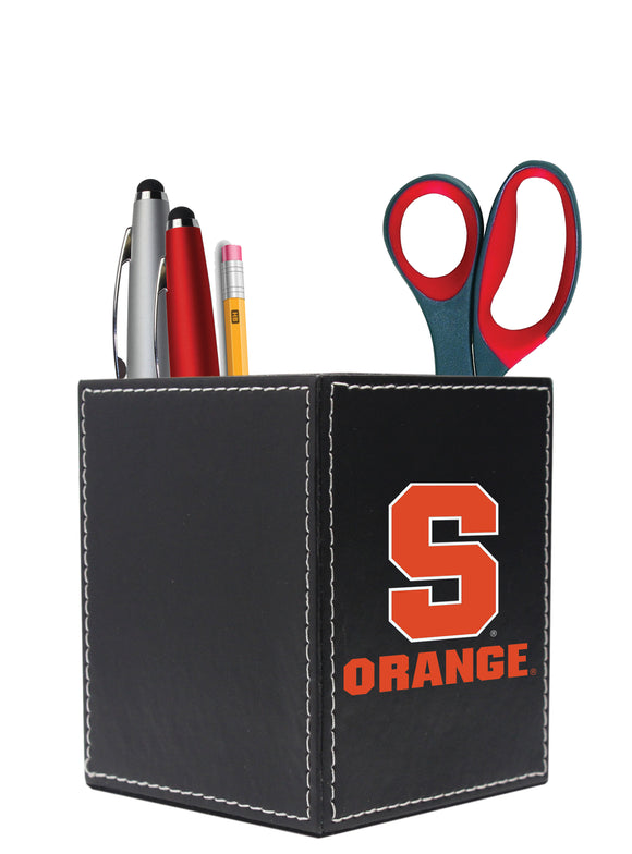 Syracuse University Square Desk Caddy - Primary Logo & Mascot Wordmark