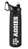 Texas A&M 24oz. Frosted Sport Bottle - Primary Logo & Mascot Name