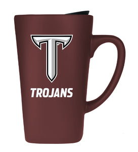 Troy 16oz. Soft Touch Ceramic Travel Mug - Primary Logo