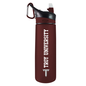 Troy 24oz. Frosted Sport Bottle - Mascot Logo & Wordmark