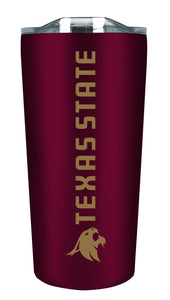 Texas State 18oz. Soft Touch Tumbler - Mascot Logo & Wordmark