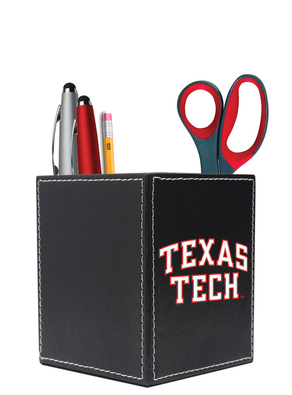 Texas Tech Square Desk Caddy - Wordmark Logo