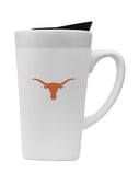 University of Texas 16oz. Soft Touch Ceramic Travel Mug - Primary Logo