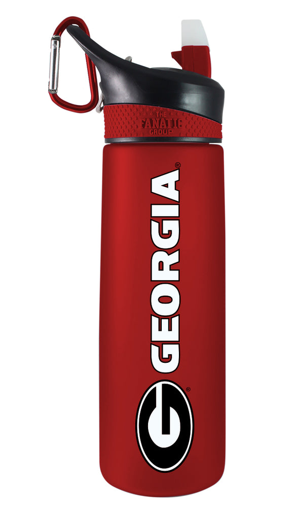 University of Georgia 24oz. Frosted Sport Bottle - Primary Logo & Wordmark