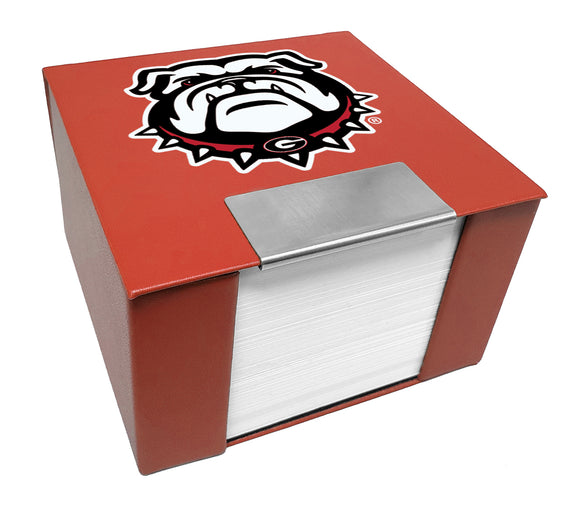 University of Georgia Memo Cube Holder - Mascot Logo