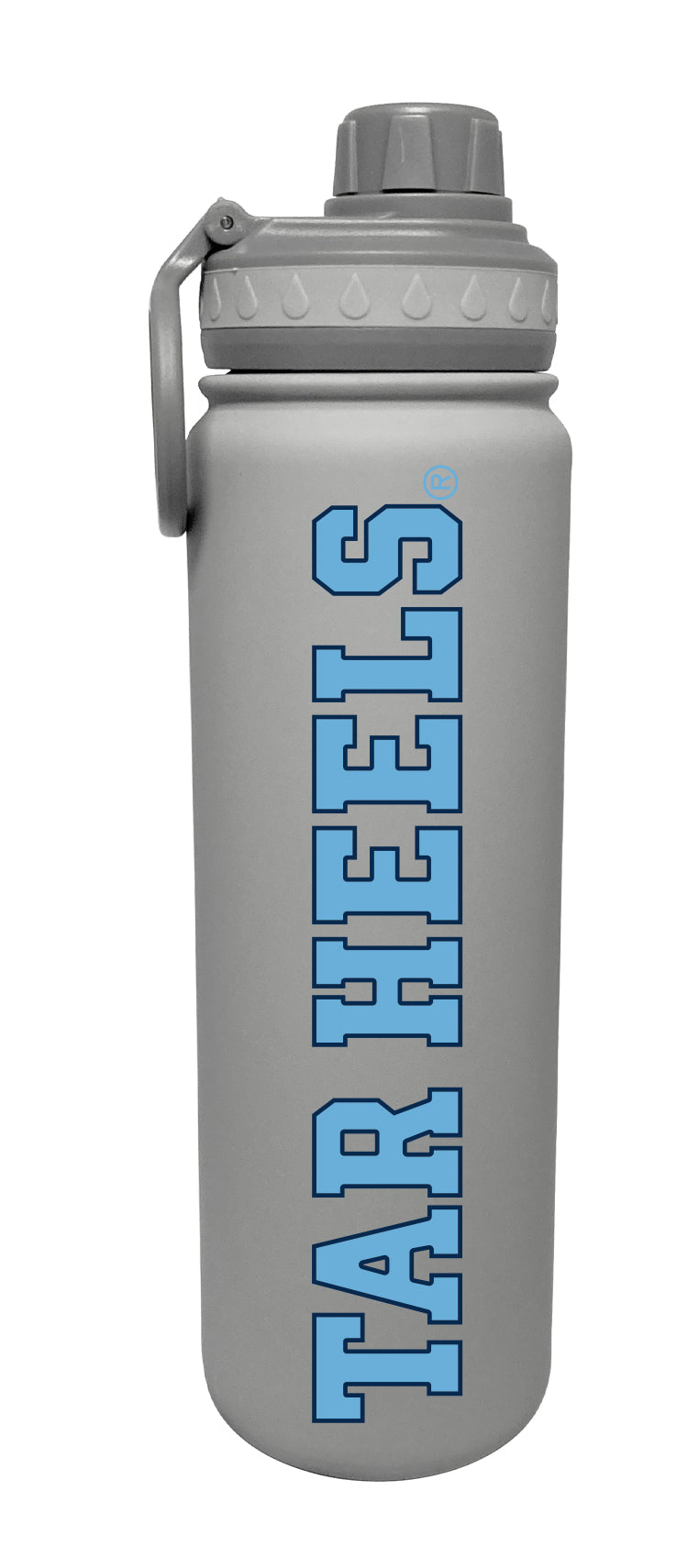 University of North Carolina Stainless Steel Bottle Mascot Wordmark