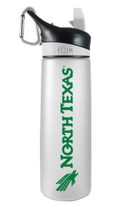 North Texas  24oz. Frosted Sport Bottle - Primary Logo & Wordmark