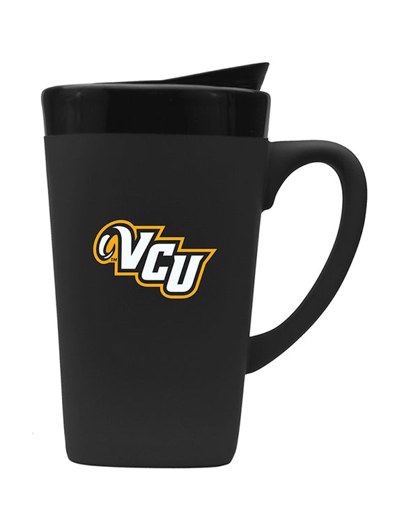 Virginia Commonwealth University 16oz. Soft Touch Ceramic Travel Mug - Primary Logo