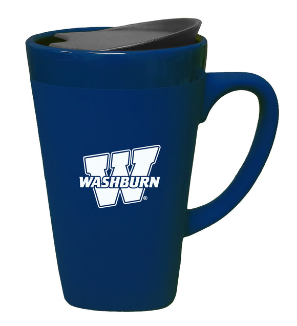 Washburn 16oz. Soft Touch Ceramic Travel Mug - Primary Logo