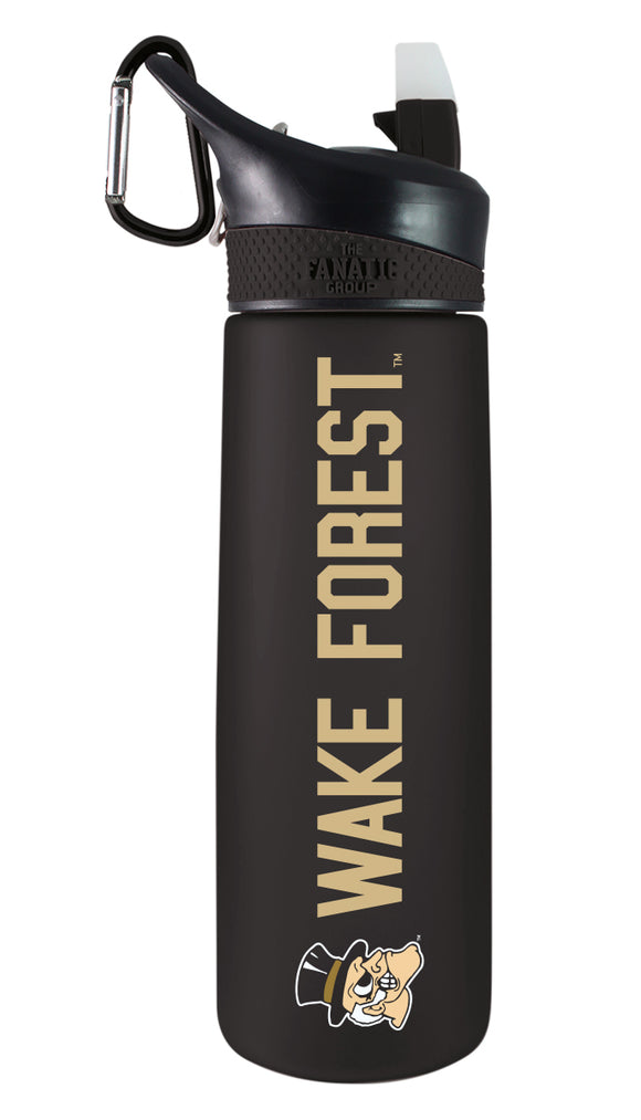 Wake Forest 24oz. Frosted Sport Bottle - Mascot Logo & Wordmark