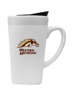Western Michigan 16oz. Soft Touch Ceramic Travel Mug - Primary Logo