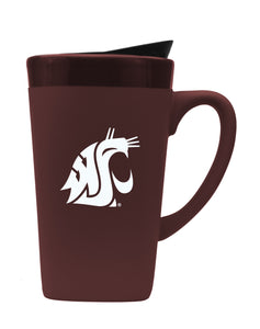 Washington State 16oz. Soft Touch Ceramic Travel Mug - Primary Logo